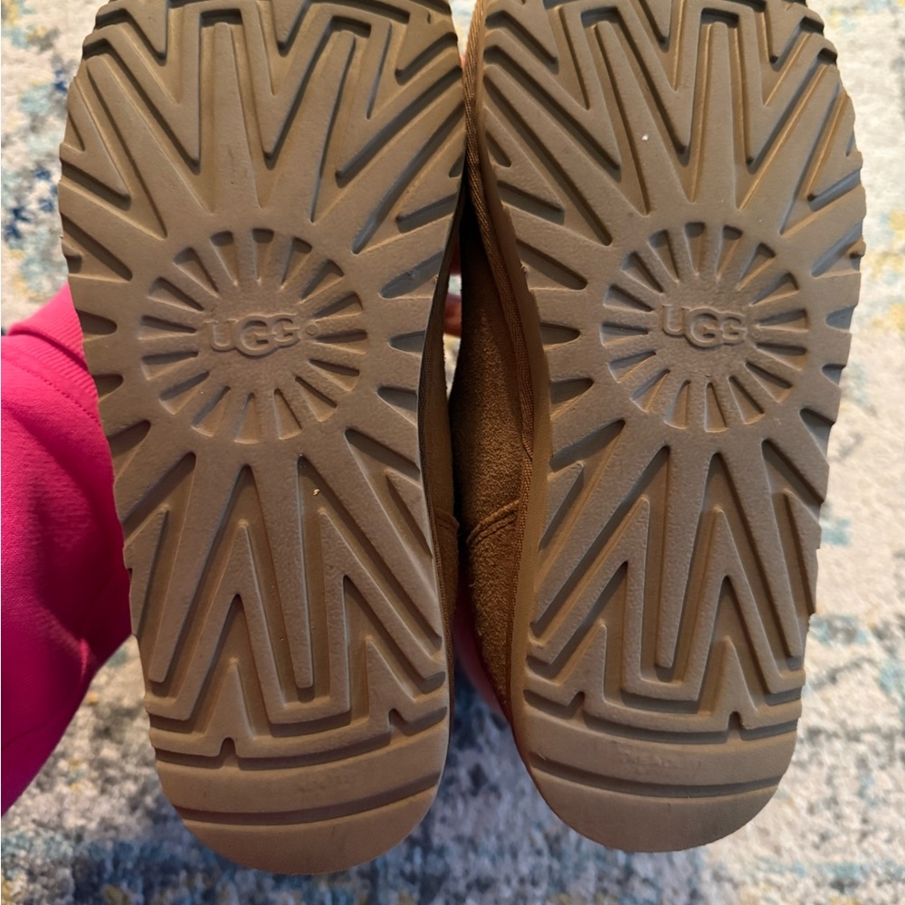 UGG Tan and Cream Shearling Boots - Picture 3 of 8